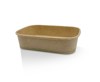 PLA Coated Kraft Rectangular Container 500ml 300pc/ctn